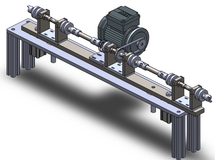 Automatic conveyor belt cleaning system.