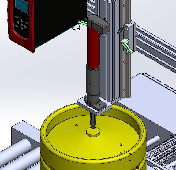 Tank cap tightening machine