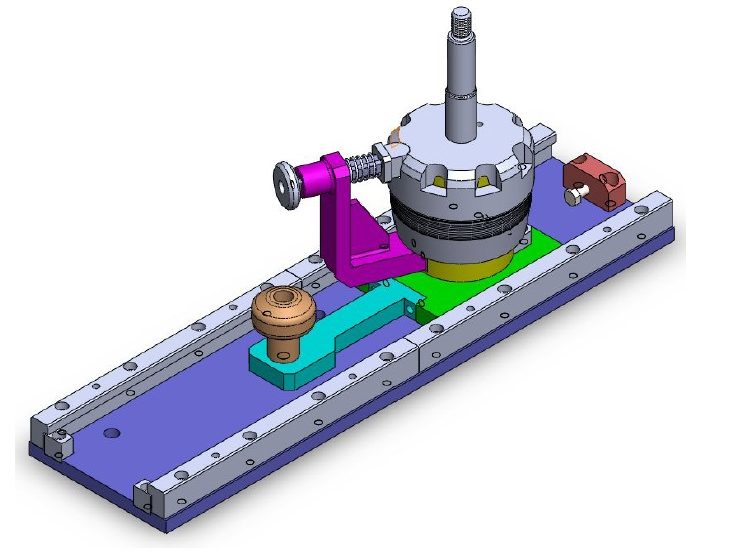 Rotor angle inspection gauge.